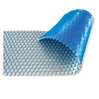 Солярное покрытие Aquaviva Platinum Bubbles серебро/голубой (3х50 м, 500 мкм)