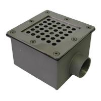 Донный слив 150х150мм Акватехника 1 1/2" ВР AISI 316 (универсал) (AT04.05M)