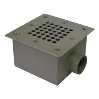 Донный слив 165х165мм Акватехника 1 1/2" ВР AISI 316 (универсал) (AT04.06M)