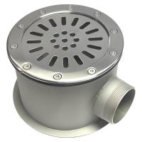 Донный слив 200мм Акватехника 2 1/2" НР AISI 316 (универсал) (AT04.16M)