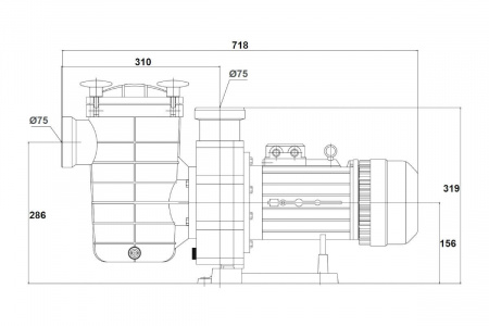 Насос с префильтром  54м3/ч Glong FCP-A Н=10 4,0кВт 400В (FCP-4000AT), шт