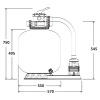 Фильтровальная установка  5м3/ч Laswim P-DYG 350мм с насосом KP256 (P-DYG350K), шт