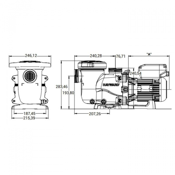 Насос для бассейна Hayward Max-Flo XL SP2315VSTD (18.2м³/ч 1.1кВт 220В)