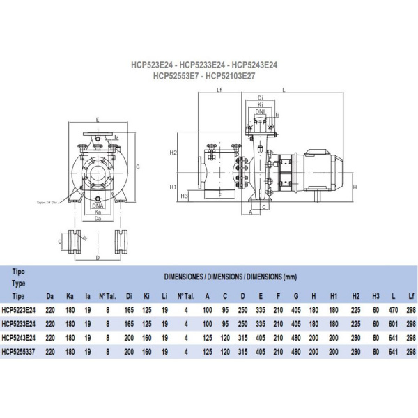 Насос для бассейна Hayward HCP5243E24 (33м³/ч 2.94кВт 380В)