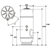 Фильтр  25м3/ч Gemas FILTREX HB 800мм М1 с боковым вентилем 2" (021314HB), шт