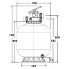 Фильтр   5м3/ч Laswim P-DG 350мм пластиковый с верхним вентилем 1 1/2" (P-DG350), шт