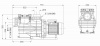 Насос с префильтром  38,8м3/ч PSH MAXI-30T Н=10 2,2кВт 400В (морская вода) (1MAX0300T4V), шт