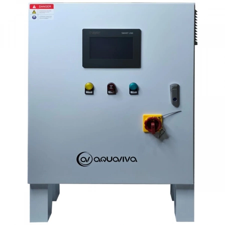 Уф установка AquaViva AVMUV 825 , до 825м3, DN350, 5*3КВт Автоочист, UV дат. , t дат.,сенс.дисп