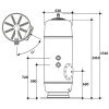 Фильтр  15,5м3/ч Gemas FILTREX HB 630мм М1 с боковым вентилем 1 1/2" (021312HB), шт