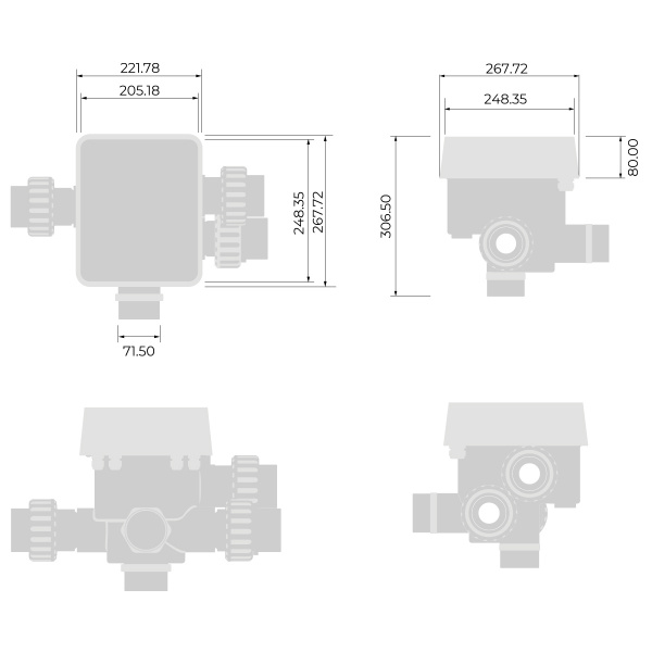Автоматический клапан Aquaviva iWashPRO-T
