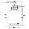 Фильтр   8м3/ч Laswim WL-ADG 450мм мотаный с верхним вентилем 1 1/2" (WL-ADG450)