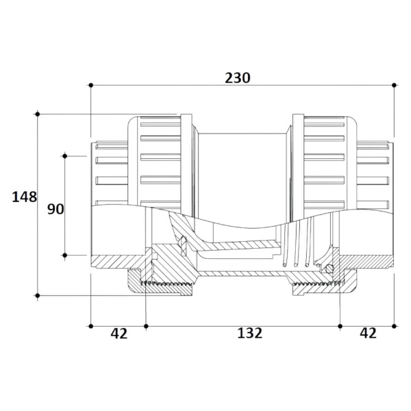Клапан обратный 90мм Gemas EPDM (2) (131318), шт
