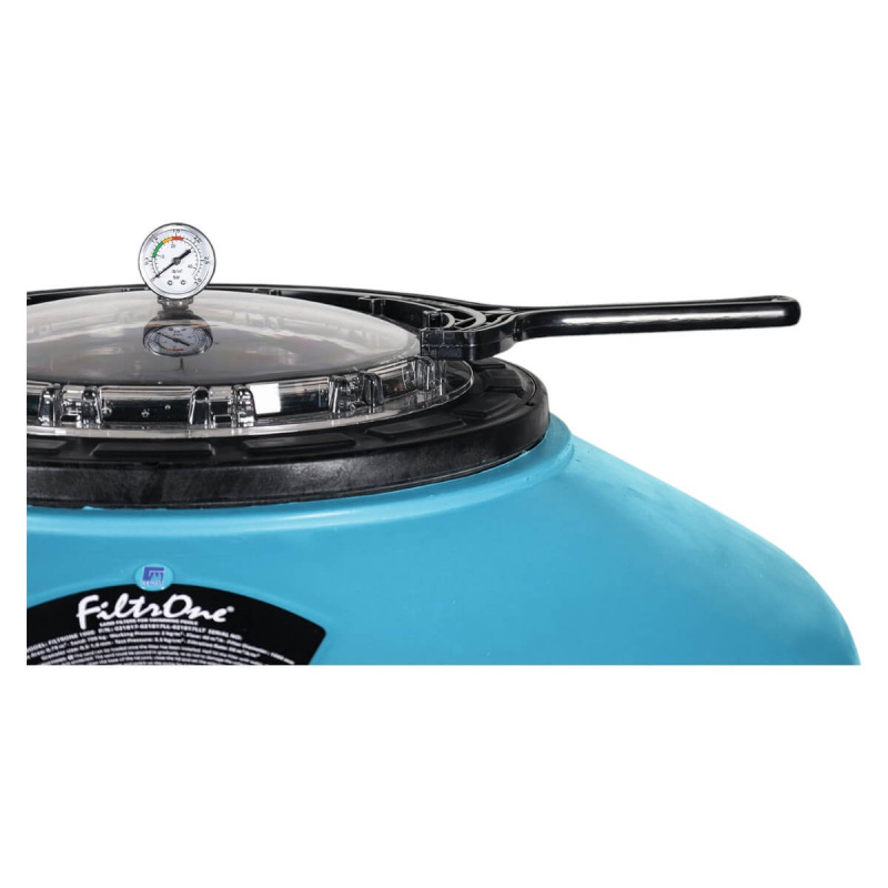 Фильтр  15м3/ч Gemas FILTRONE LLT 615мм прозр. крышка 400 с боковым вентилем 1 1/2" (021813LLT), шт